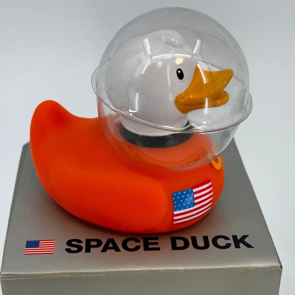 Bud Space‎ Duck Astronaut Orange NASA Inspired Rubber Duck Collectible NIB 2006